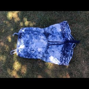 Tie dye romper. Kids 8.